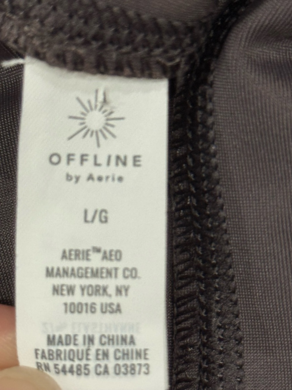 NWOT Offline by Aerie Women’s High-Waist Sleek Workout Leggings, Plum, Large - Picture 4 of 7